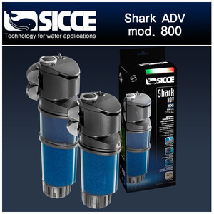 씨세 측면여과기 / SICCE Shark adv 800 (7W) / (관리가 매우 편한 여과기) 